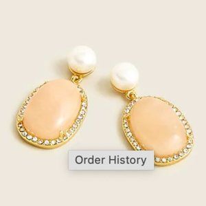 J. Crew Stone and freshwater pearl earrings *NWT*
